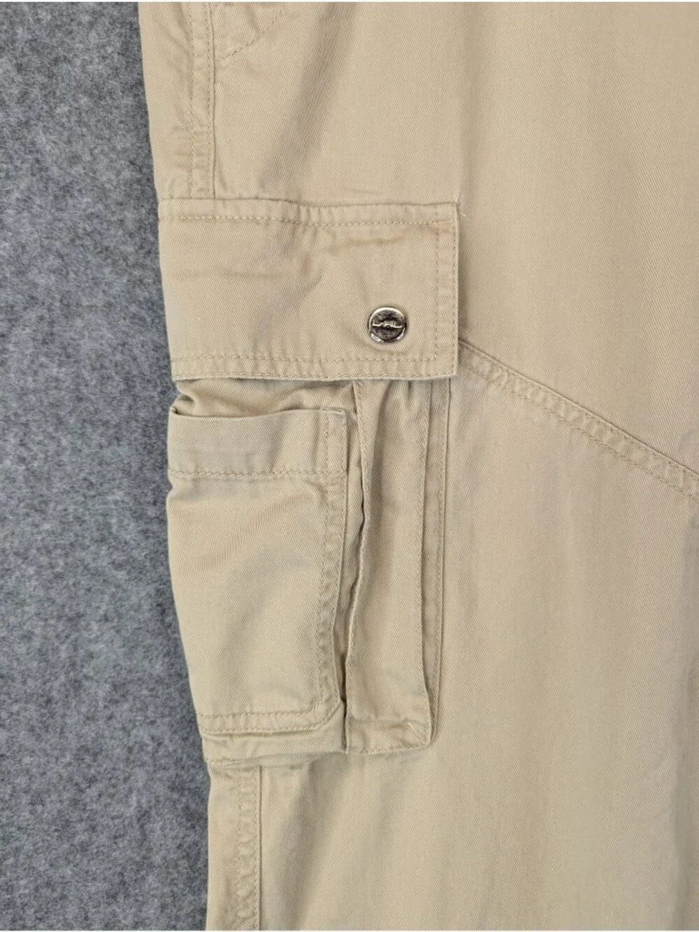 Lauren Ralph Lauren Womens 12 Khaki Cargo Hiking Pants Straight Leg Lightweight - Picture 2 of 12